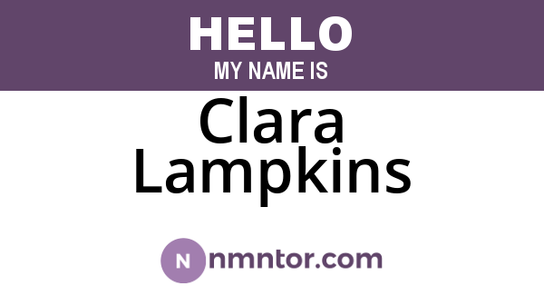 Clara Lampkins