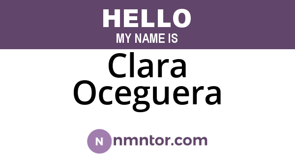 Clara Oceguera