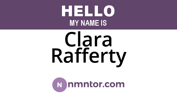 Clara Rafferty