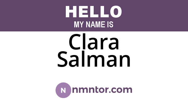 Clara Salman