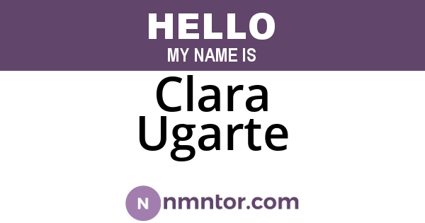 Clara Ugarte
