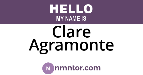 Clare Agramonte