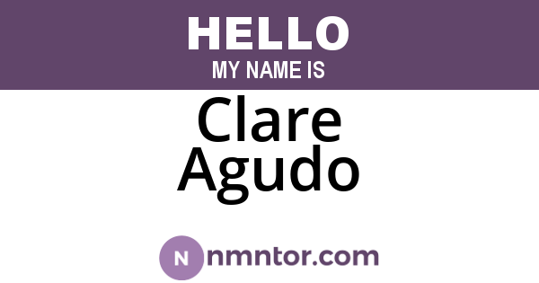Clare Agudo