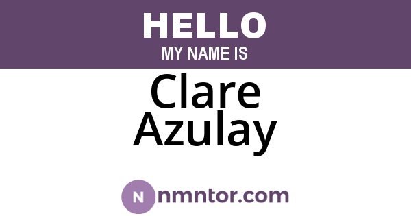 Clare Azulay