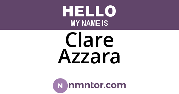 Clare Azzara
