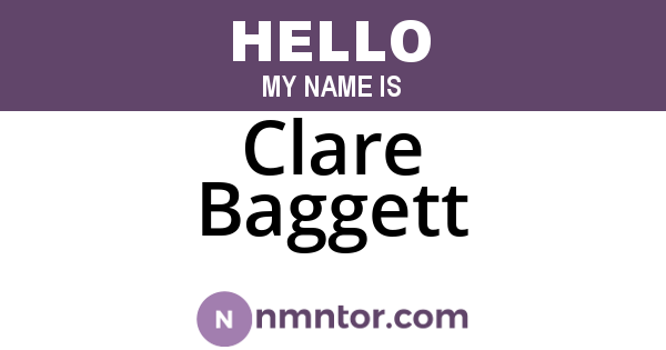 Clare Baggett