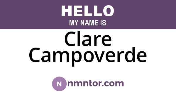 Clare Campoverde