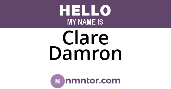 Clare Damron