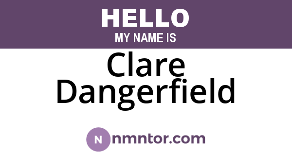 Clare Dangerfield