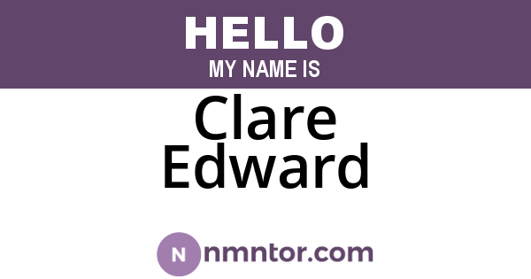 Clare Edward