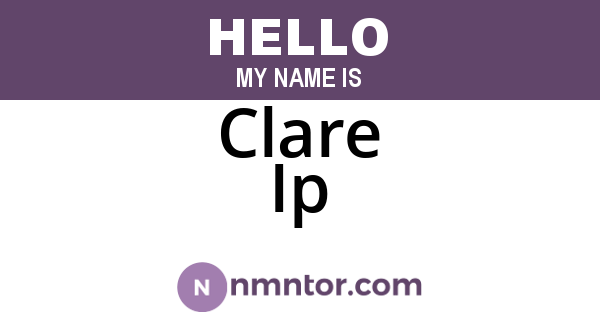 Clare Ip
