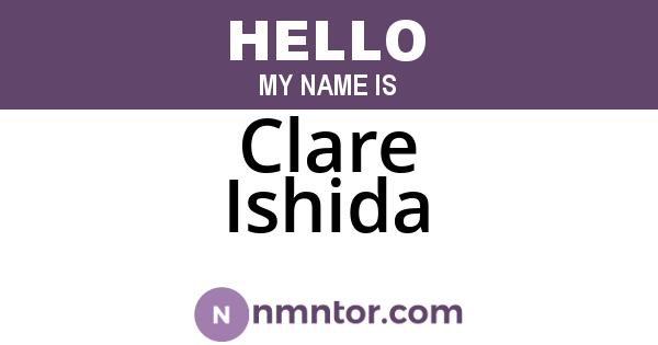 Clare Ishida