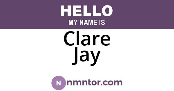 Clare Jay