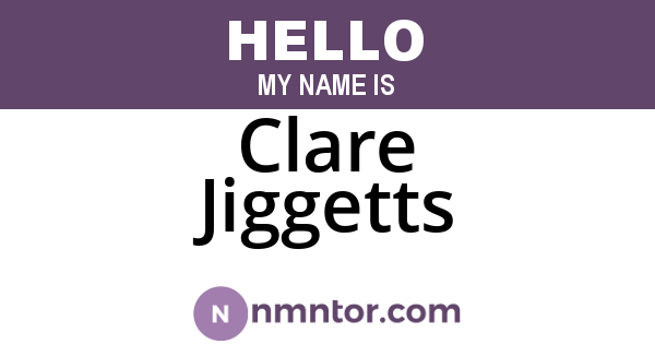 Clare Jiggetts