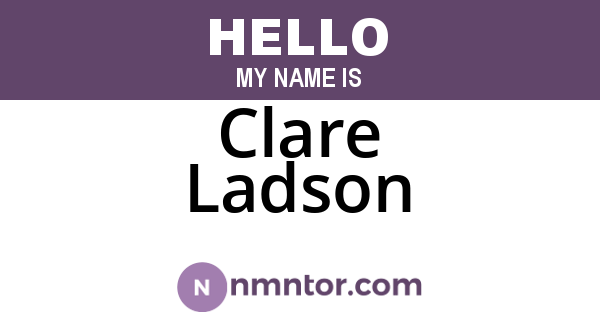 Clare Ladson