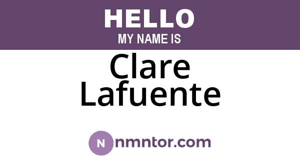 Clare Lafuente