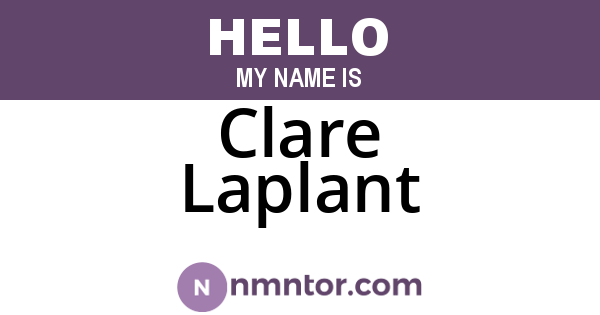 Clare Laplant