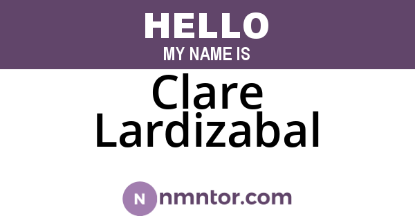 Clare Lardizabal