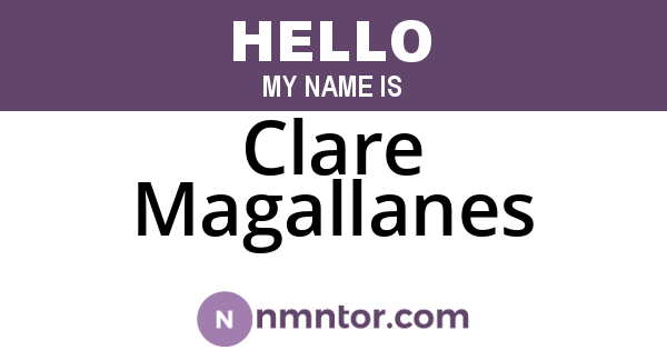 Clare Magallanes