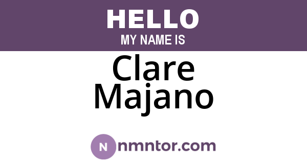 Clare Majano