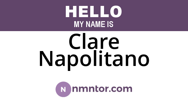 Clare Napolitano
