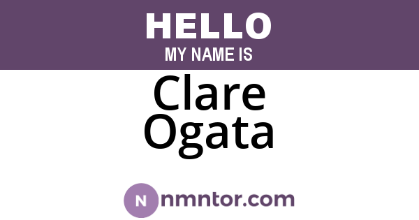 Clare Ogata