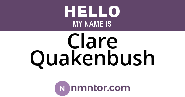 Clare Quakenbush