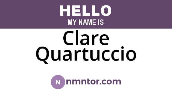 Clare Quartuccio