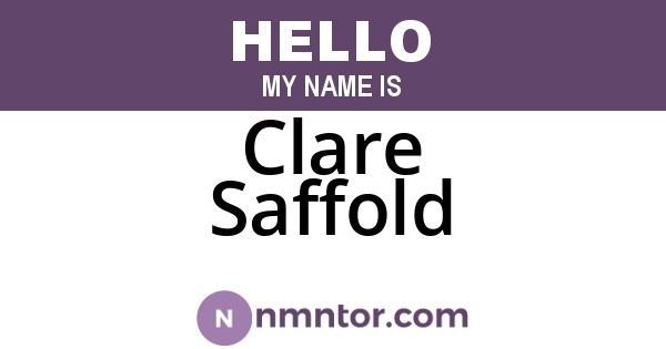 Clare Saffold