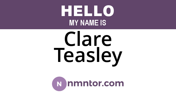 Clare Teasley