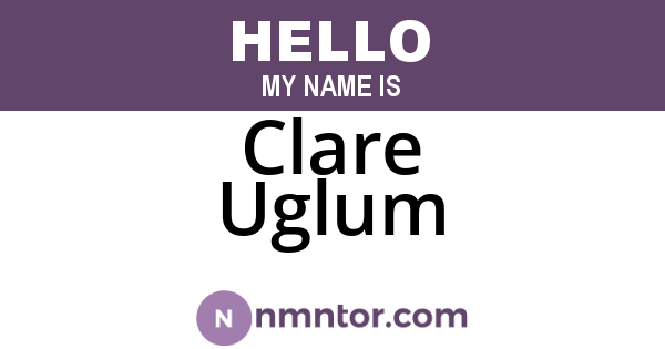 Clare Uglum