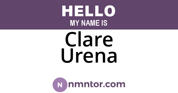 Clare Urena