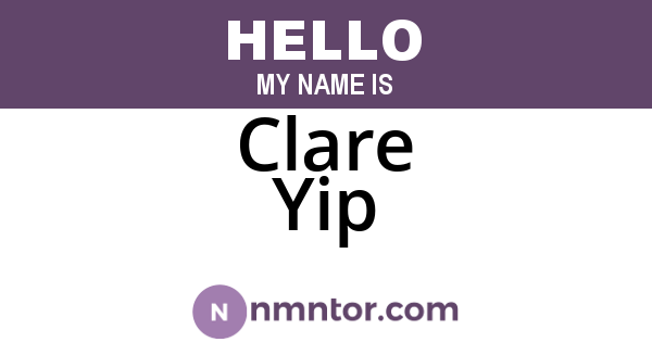 Clare Yip