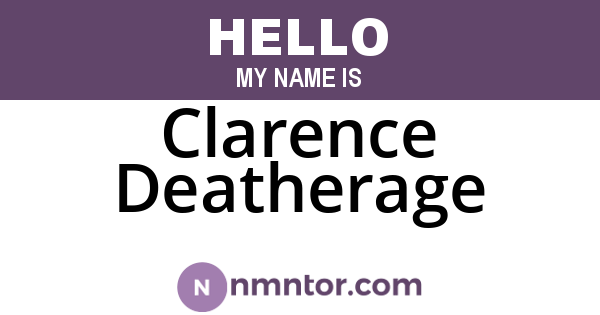 Clarence Deatherage