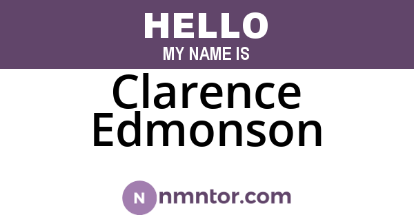 Clarence Edmonson