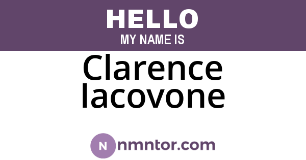 Clarence Iacovone