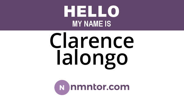 Clarence Ialongo