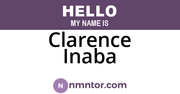 Clarence Inaba