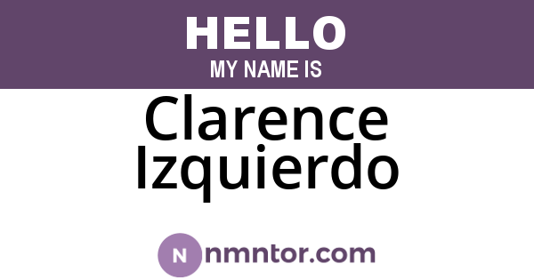 Clarence Izquierdo