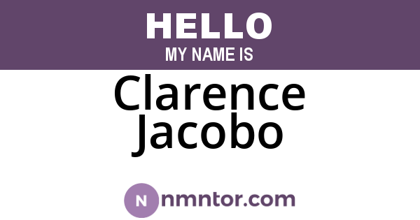 Clarence Jacobo