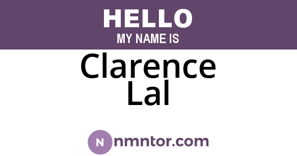 Clarence Lal