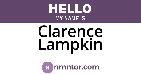 Clarence Lampkin