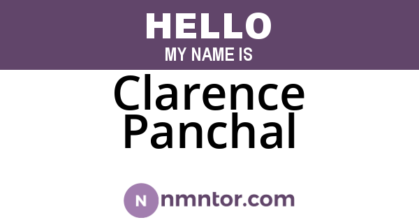 Clarence Panchal