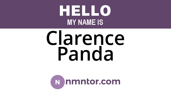 Clarence Panda