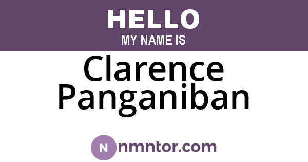Clarence Panganiban