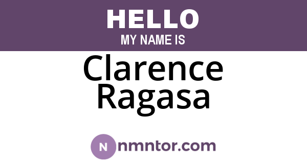 Clarence Ragasa