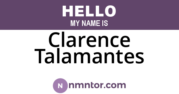 Clarence Talamantes