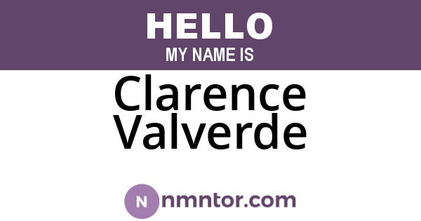 Clarence Valverde