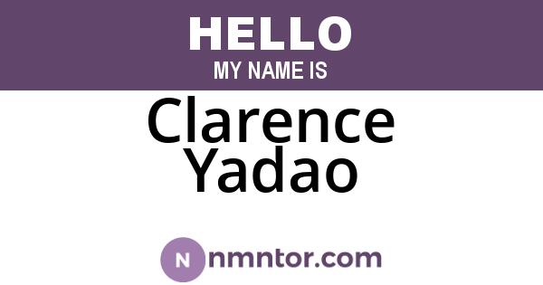 Clarence Yadao