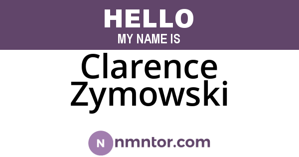 Clarence Zymowski